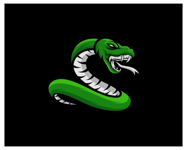 Premium Vector | Snake esport gaming mascot logo template vector ...