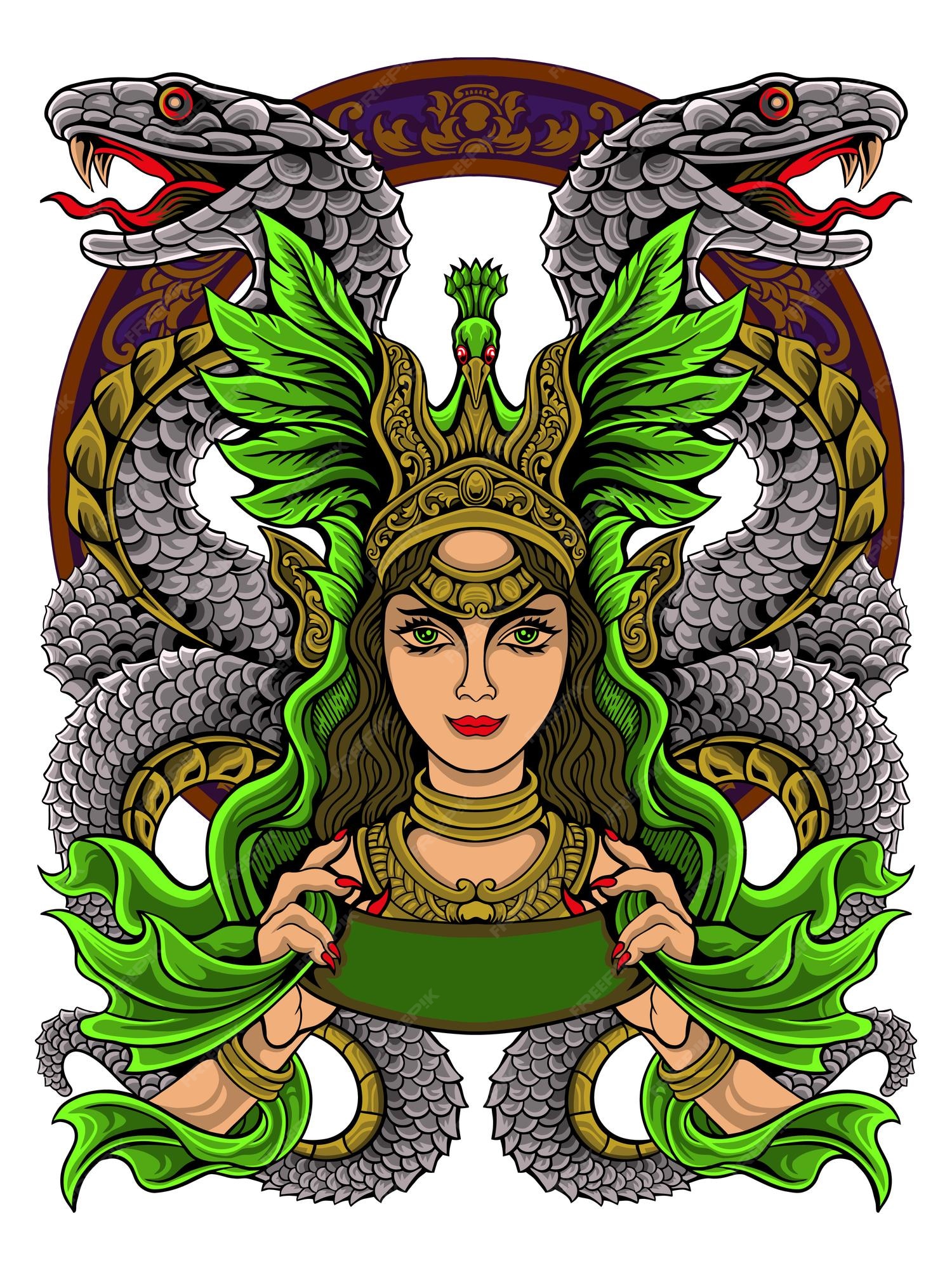 Snake Goddess Poster for Sale by ShinraiDesignz