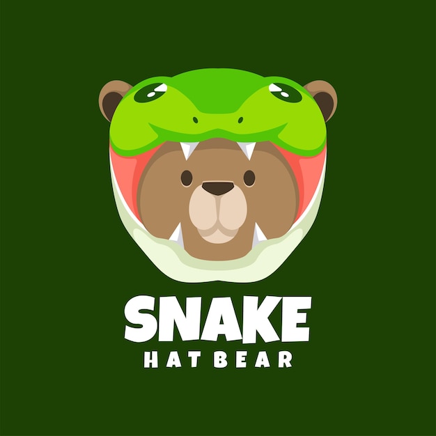 Snake hat bear logo