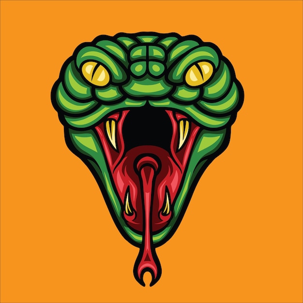 Snake Head Logo Illustration