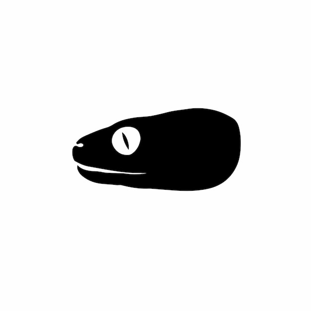 ヘビの頭のロゴシンボルステンシルデザインタトゥーベクトルイラスト