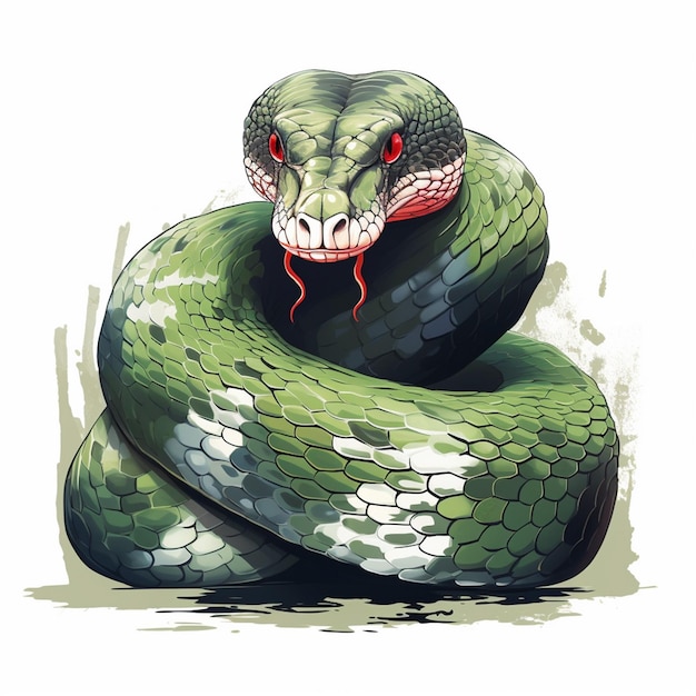 snake illustration animal vector reptile design wildlife serpent wild black nature isolat