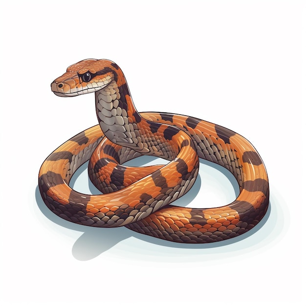 Serpente illustrazione animale vettore rettile design fauna selvatica serpente selvaggio nero natura isolat