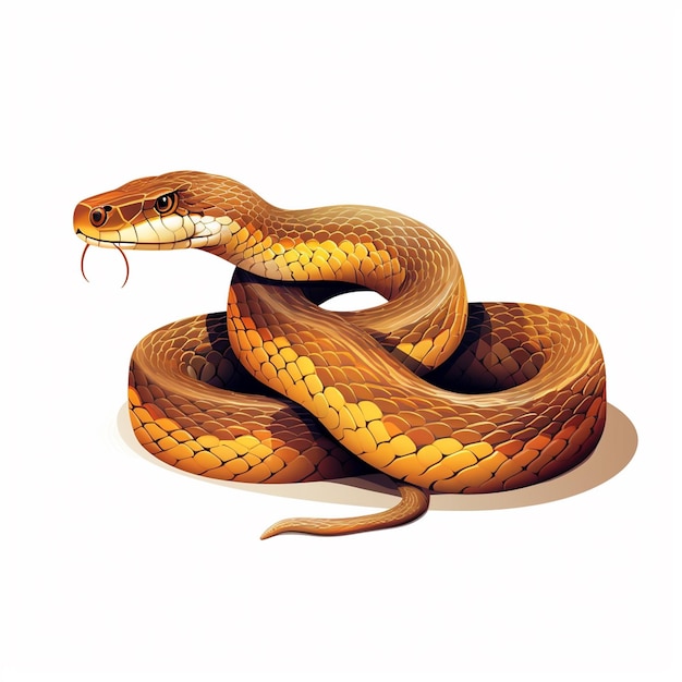 Serpente illustrazione animale vettore rettile design fauna selvatica serpente selvaggio nero natura isolat