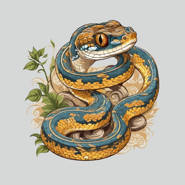 Vector snake illustration vector