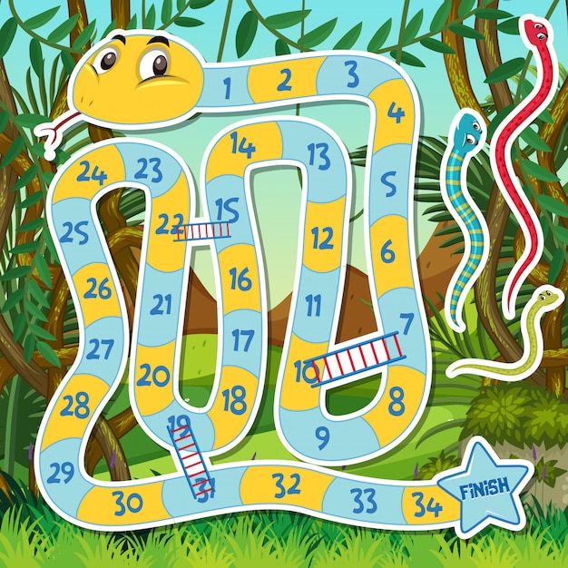 Modello di gioco snake ladder