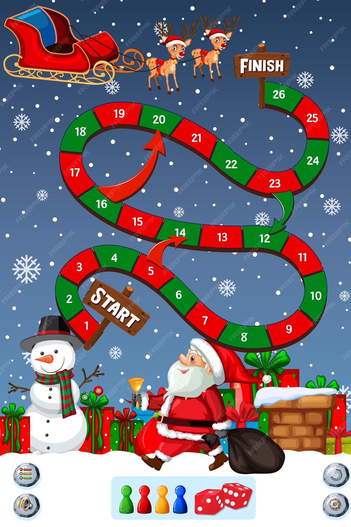 Santa Snakes - Online Game - Play for Free