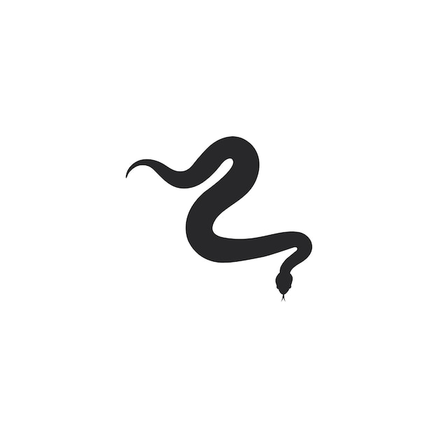 Snake logo vector icon illustration