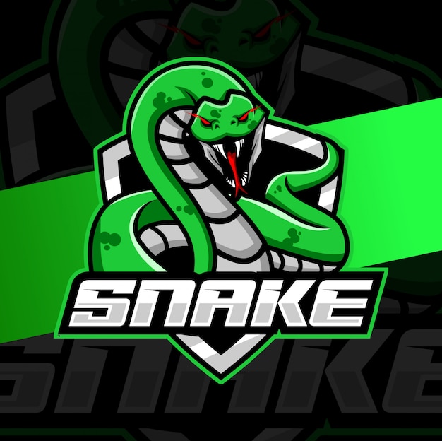 Snake mascot esport logo