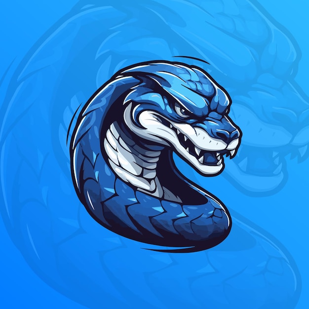 Snake Mascot logo design for team Professional Esport gaming logo design Snake Gaming Logo