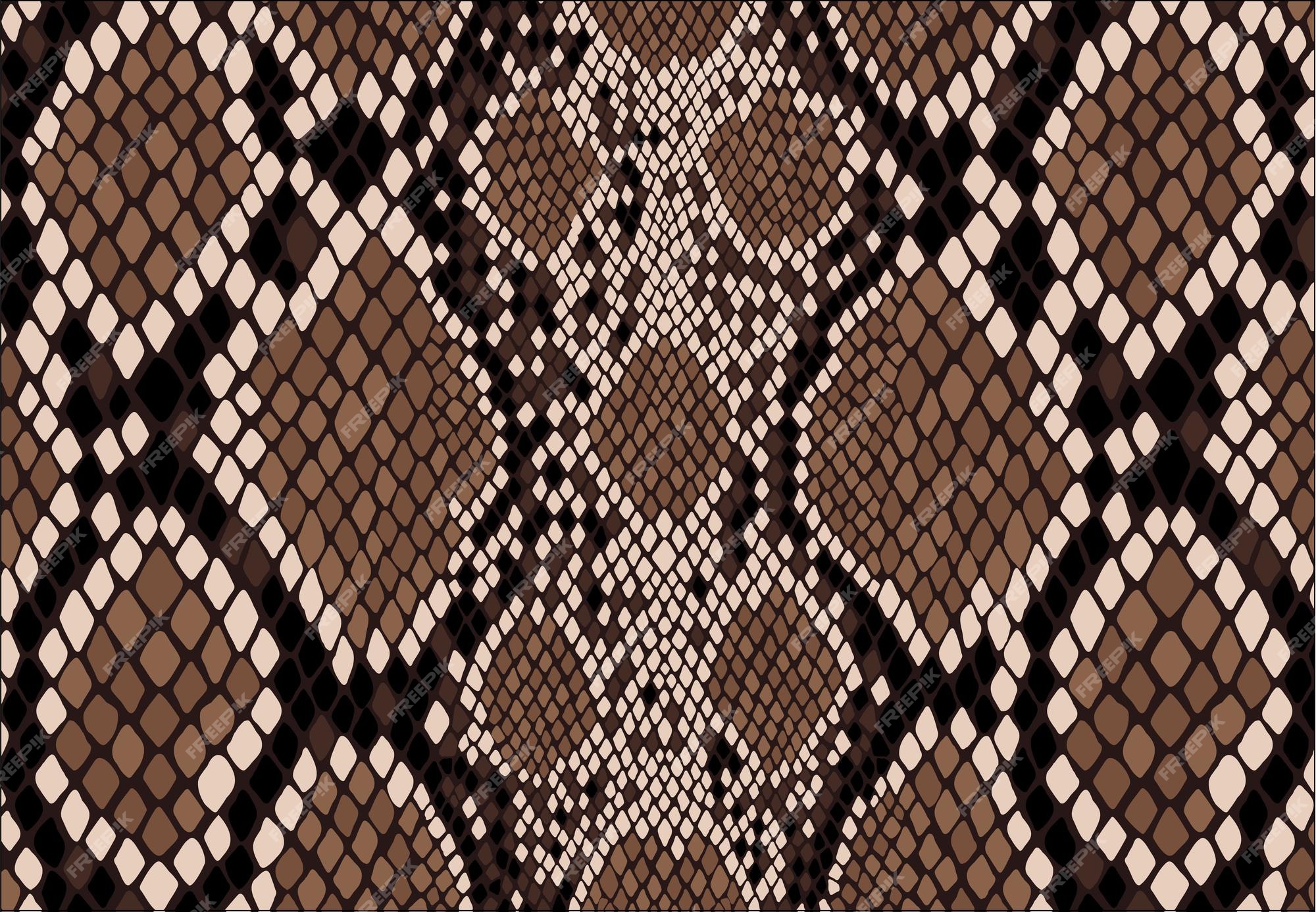 Seamless pattern of snake skin Royalty Free Vector Image