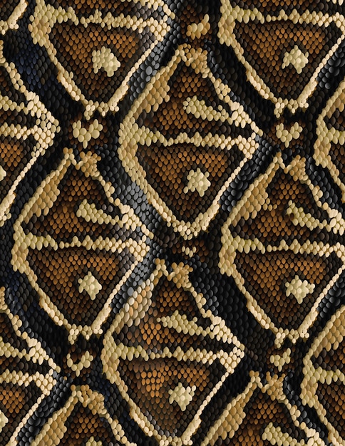 Vector snake skin pattern in trendy style