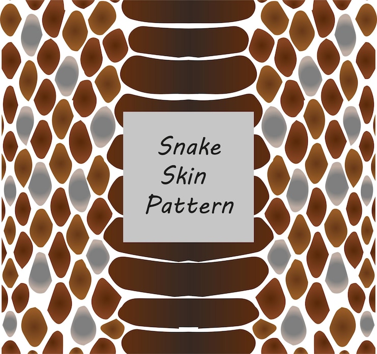 Vector snake skin pattern