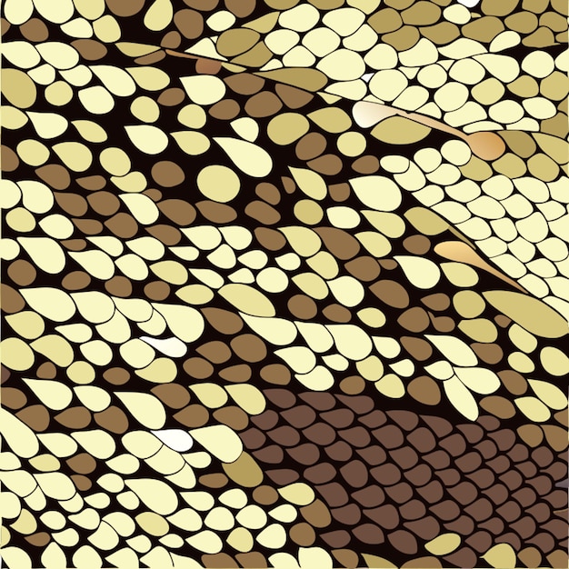Vector snake skin scales texture seamless pattern black isolated on white background fashion print and