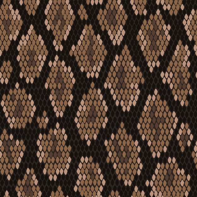 Вектор Бесшовный узор из змеиной кожи. используйте для обоев, оберточной бумаги, ткани. векторная иллюстрация.