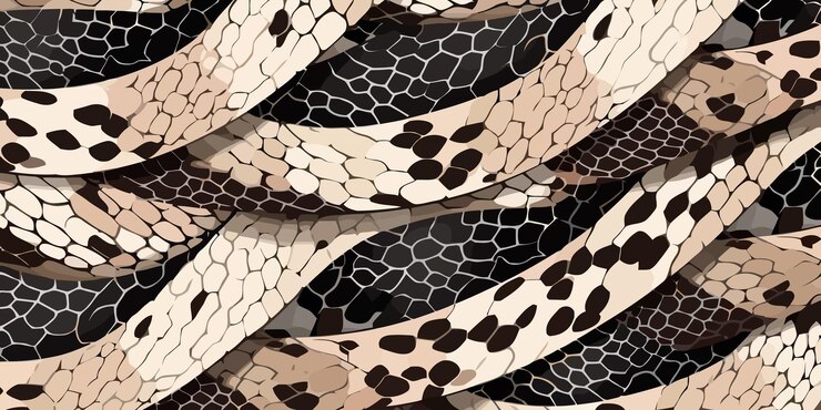 Vector snake skin texture background colored snake skin print elegant trendy background vector illustration