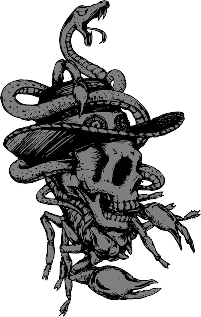 Snake Skull Scorpion
