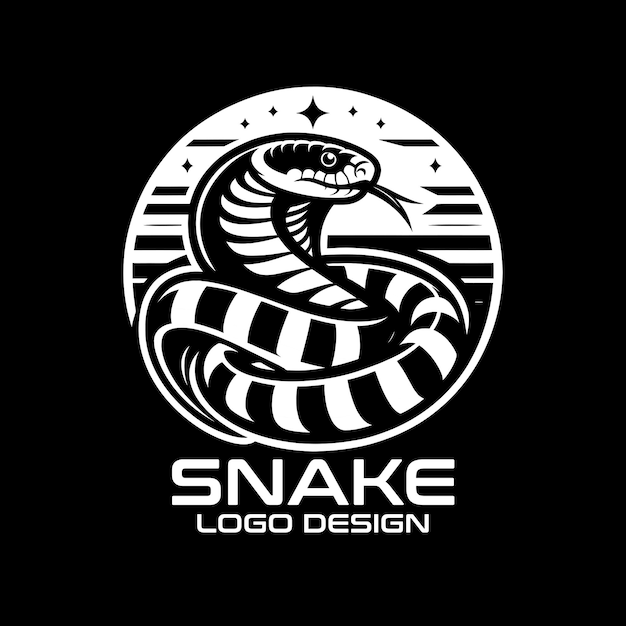 Vettore progettazione del logo snake vector