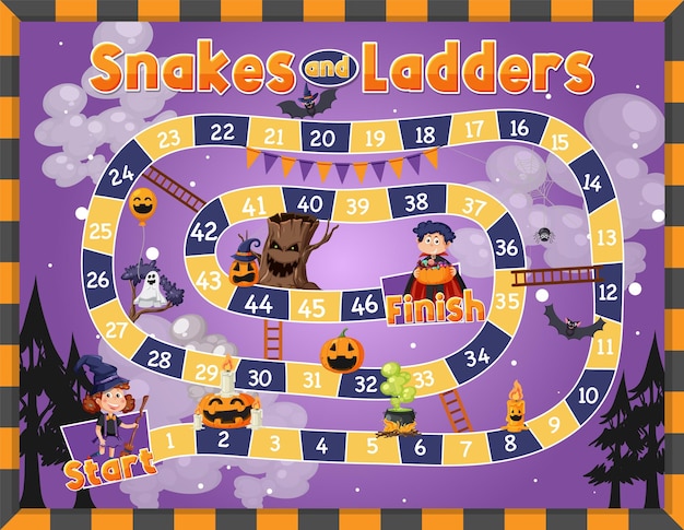 snakes and ladders game template