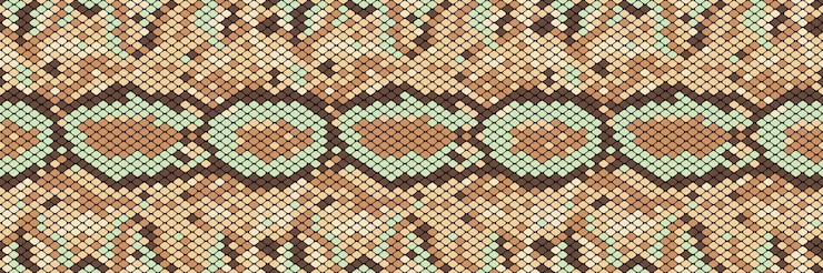 Vector 蛇のシームレスパターン。蛇や他の爬虫類の肌のリアルな質感。