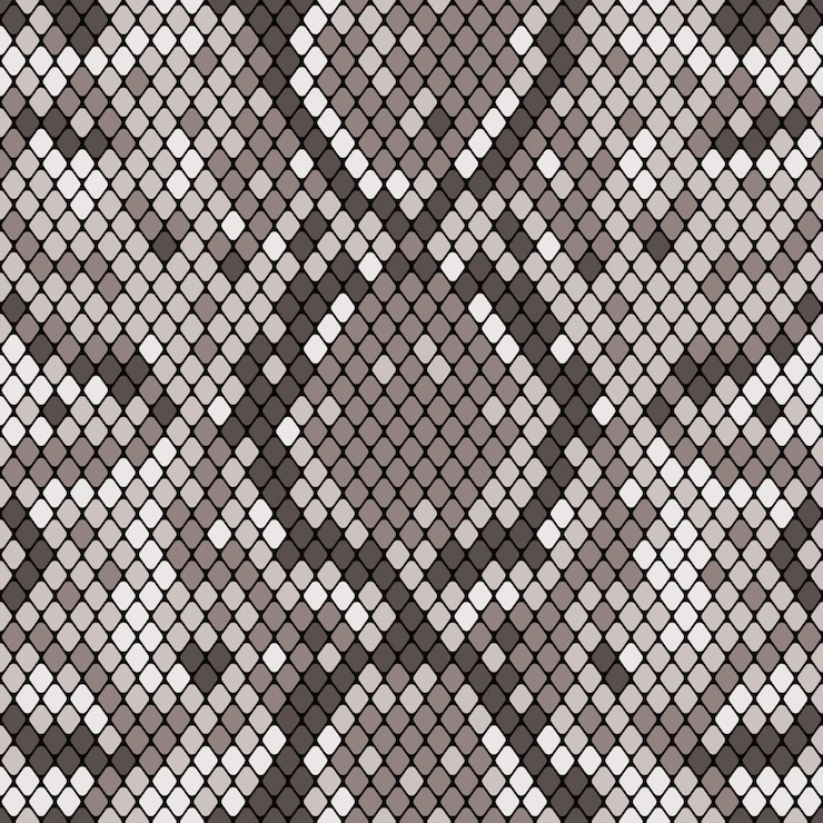 Vector snakeskin seamless pattern
