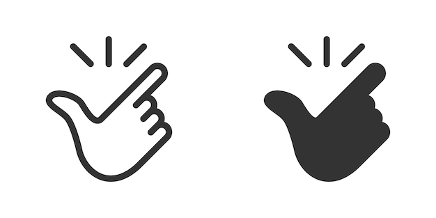 Snap of fingers icon Like easy symbol Vector illustration