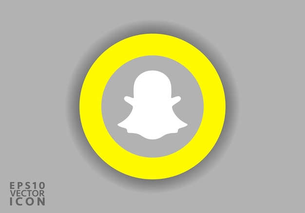 Snapchat ロゴ ベクターは、人気のあるソーシャル メディア アプリのロゴを様式化して表現したものです