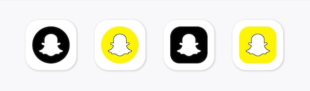 Logo dei social media di snapchat snapchat flat icon design