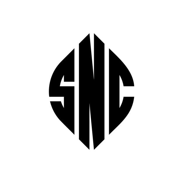 ベクトル サイクル・エリプス (snc) サイクル・エンブレム (logo) サークル・エリップス (logotype) エリプスの形 (letter) 3つのイニシャル (initial) が円形のロゴを形成している