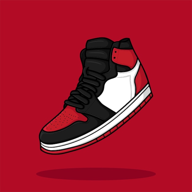 Sneaker cartoon illustratie vector