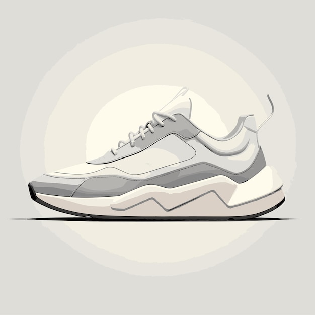 Sneaker Chic Fashionable 2D Vector Graphics for Your Projects