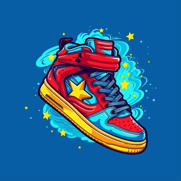 sneaker sticker design logo