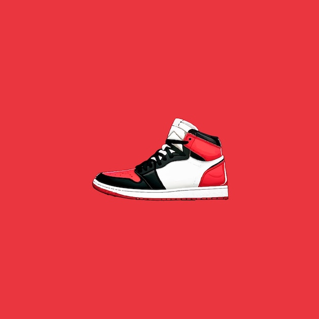 Sneakers. Concept. Flat design. Vector illustration. Sneakers in a flat style. Side view of sneakers