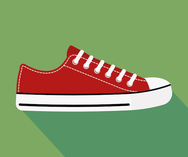 sneakers isolated on background. Vector illustration. Eps 10.