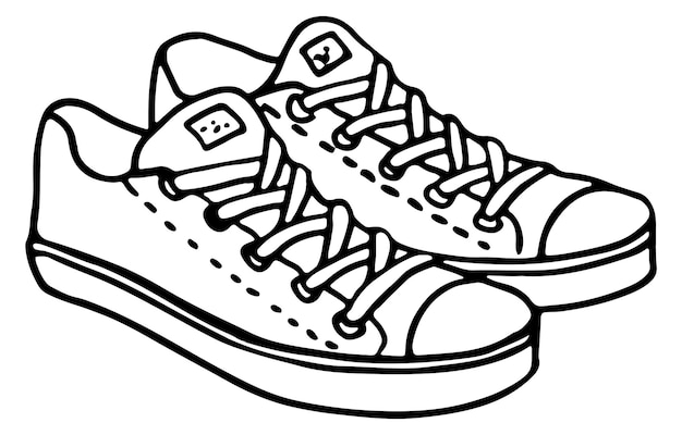 Icona della coppia di scarpe da ginnastica simbolo delle calzature scarpe casual