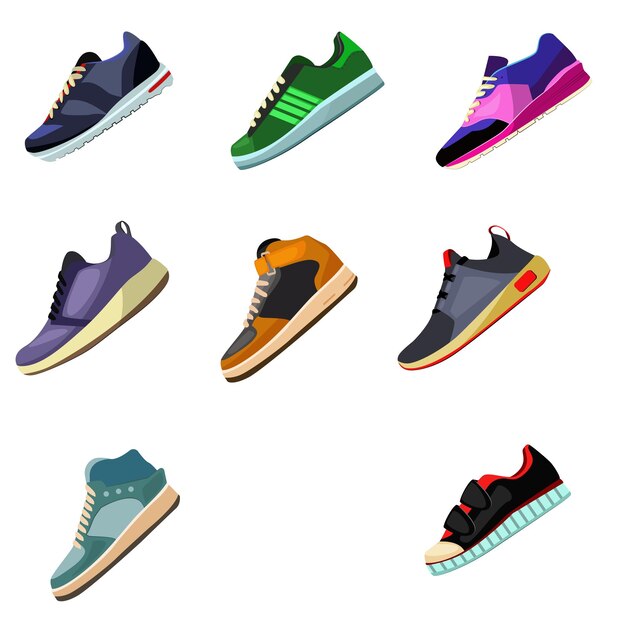 a sneakers shoes fitness footwear for sport running and training colorful modern shoe designs