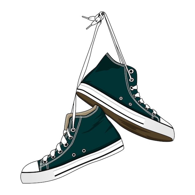Sneakers Shoes Streetwear Vector Image And Illustration