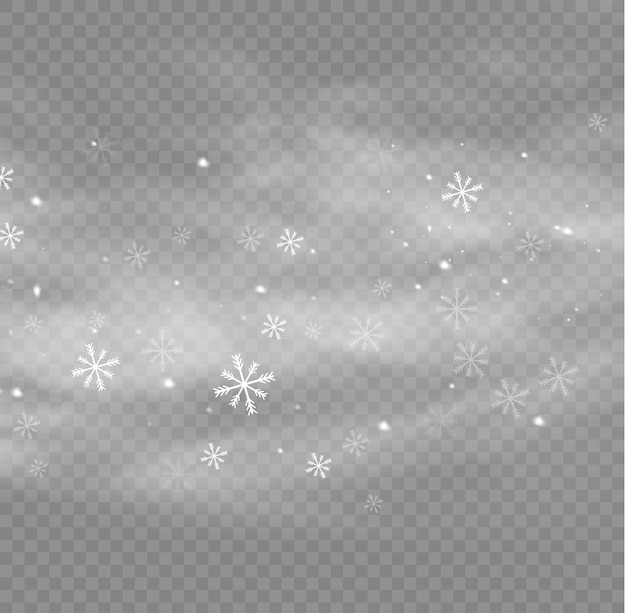 Sneeuw en wind witte gradiënt decoratief element winter mist vector