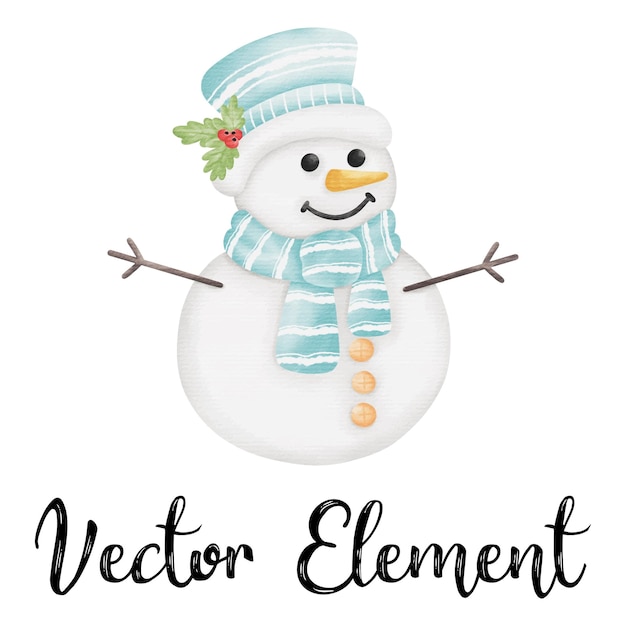 Vector sneeuwman2