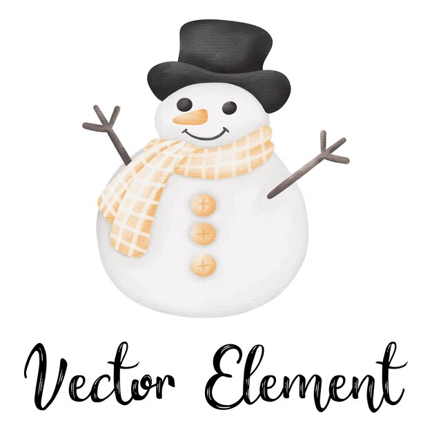 Vector sneeuwman4 .