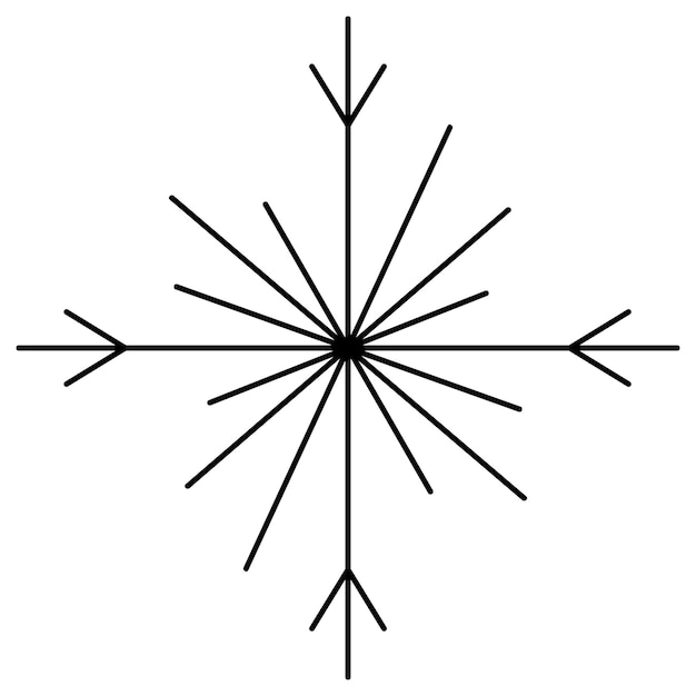 Sneeuwvlok in krabbelstijl Een fragiel kristal met ingewikkelde vorm Frostwork Sneeuwvlokken Poolster