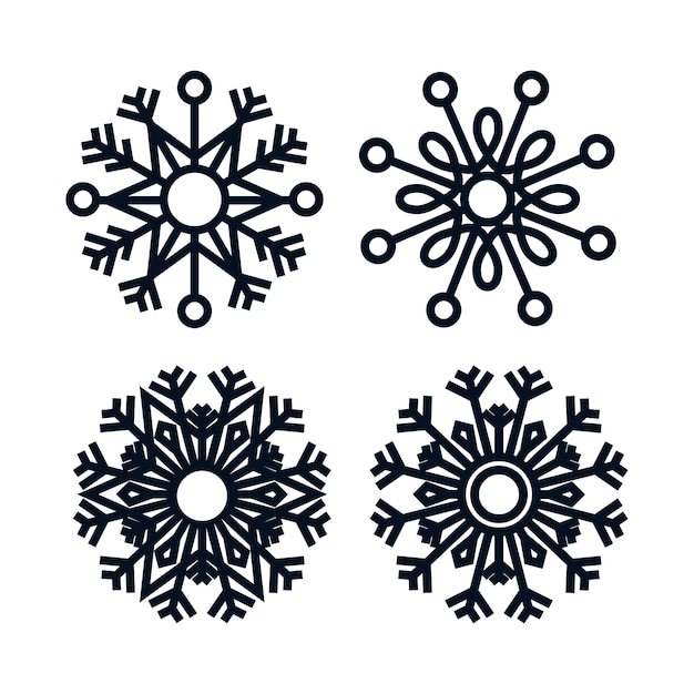 sneeuwvlok pictogram ontwerp