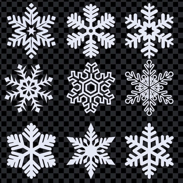 Sneeuwvlokken grafische bron vector illustratie