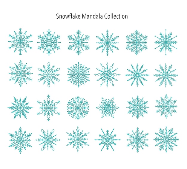 Sneeuwvlokken Mandala-collectie-2