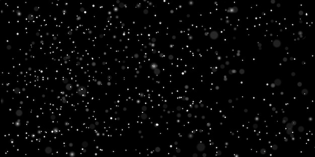 sneeuwvlokken op zwarte achtergrond
