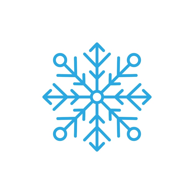 Sneeuwvlokken Stijl Ontwerp illustratie