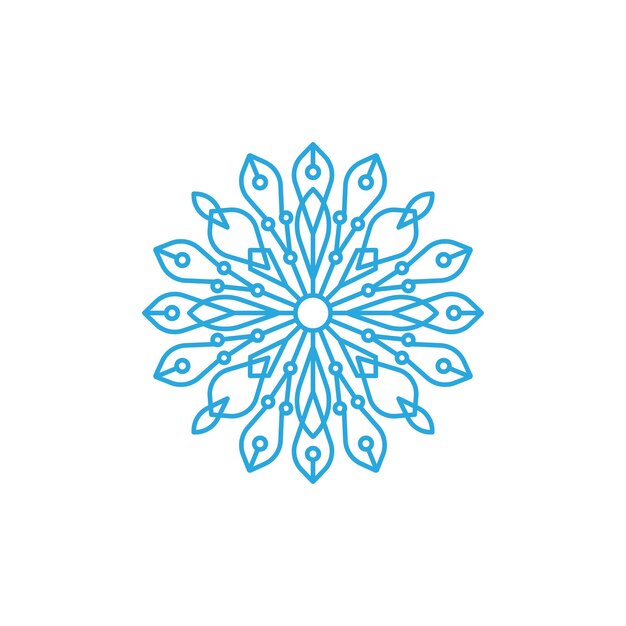 Sneeuwvlokken Style Design illustratie