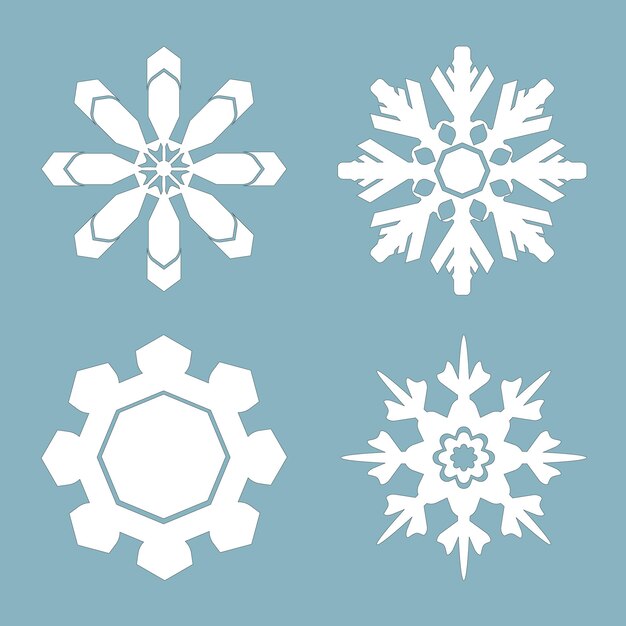 Vector sneeuwvlokken