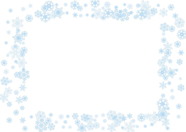 Vector sneeuwvlokkena4blauw25