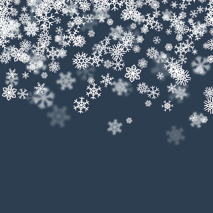 Vector sneeuwvlokkenachtergrond